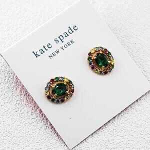 Kate Spade Crystal Inlaid Stud Earrings